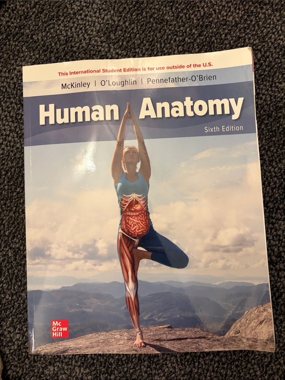 McGraw Hill Human Anatomy Textbook - Blue Cover